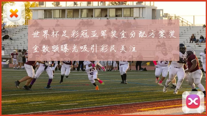 世界杯足彩冠亚军奖金分配方案奖金数额曝光吸引彩民关注